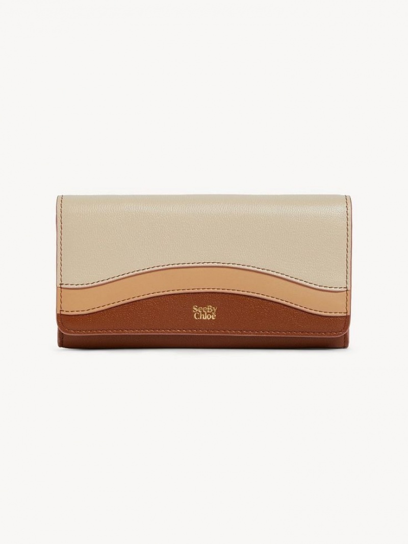 Chloe Layers Große Geldbörse Braun | CHE-SR14915