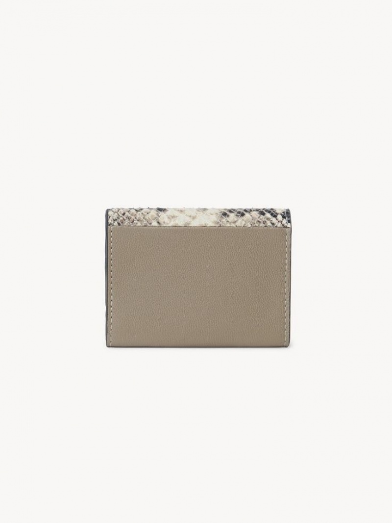 Chloe Layers Medium Tri-fold Kleine Geldbörse Grau | CHE-SR14898