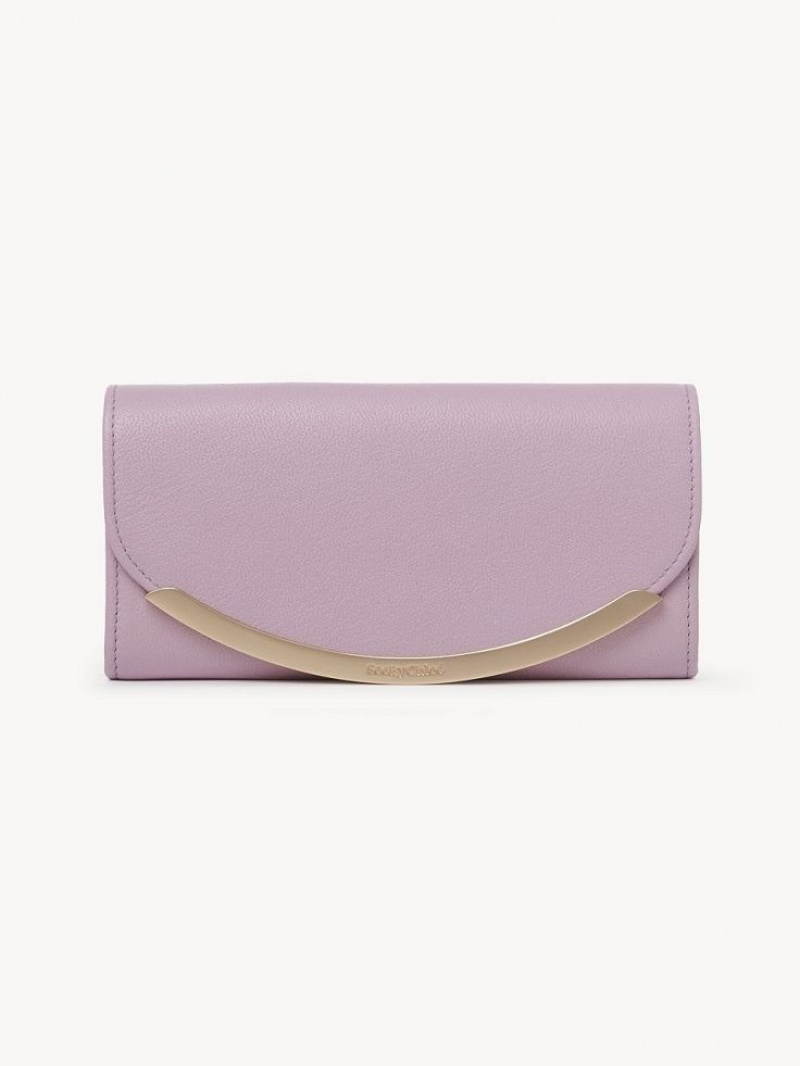 Chloe Lizzie Große Geldbörse Lavendel Weiß | CHE-SR14920