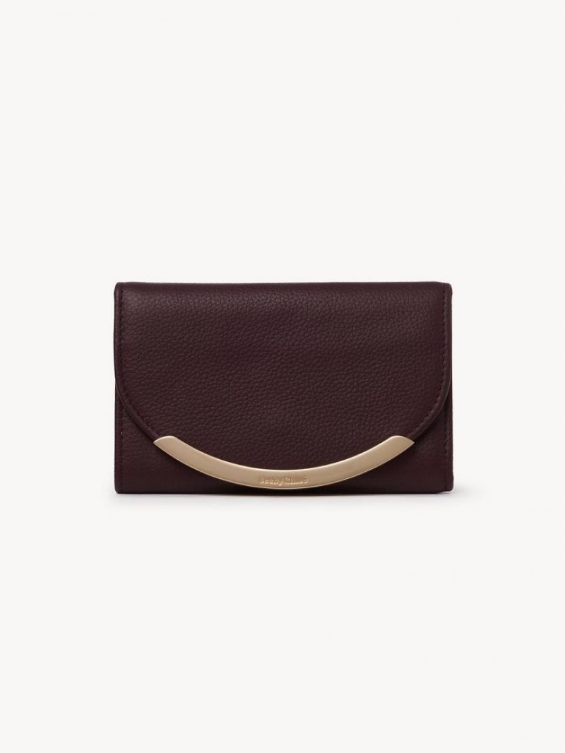 Chloe Lizzie Kleine Geldbörse Bordeaux | CHE-SR14906