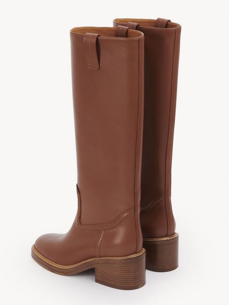 Chloe Mallo High Stiefel Braun | CHE-SR14197