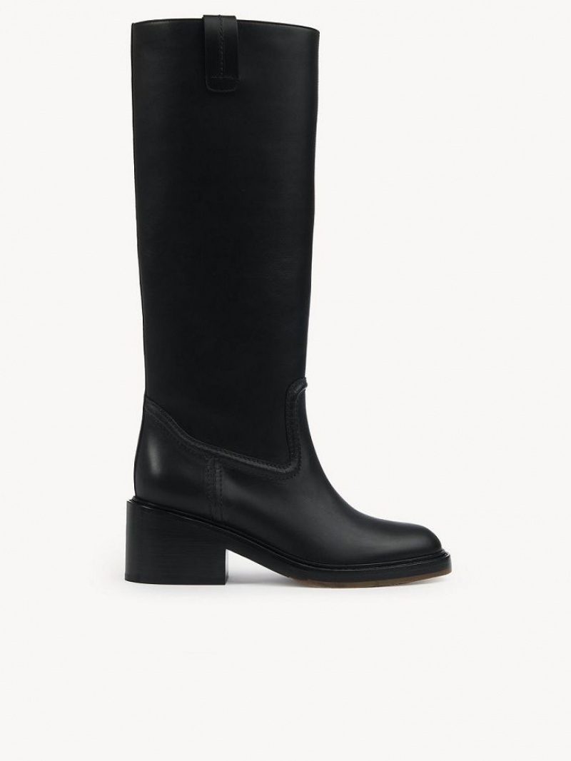 Chloe Mallo High Stiefel Schwarz | CHE-SR14235