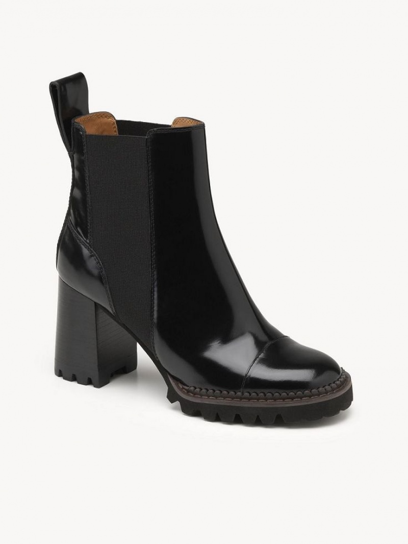 Chloe Mallory Stiefeletten Schwarz | CHE-SR14890