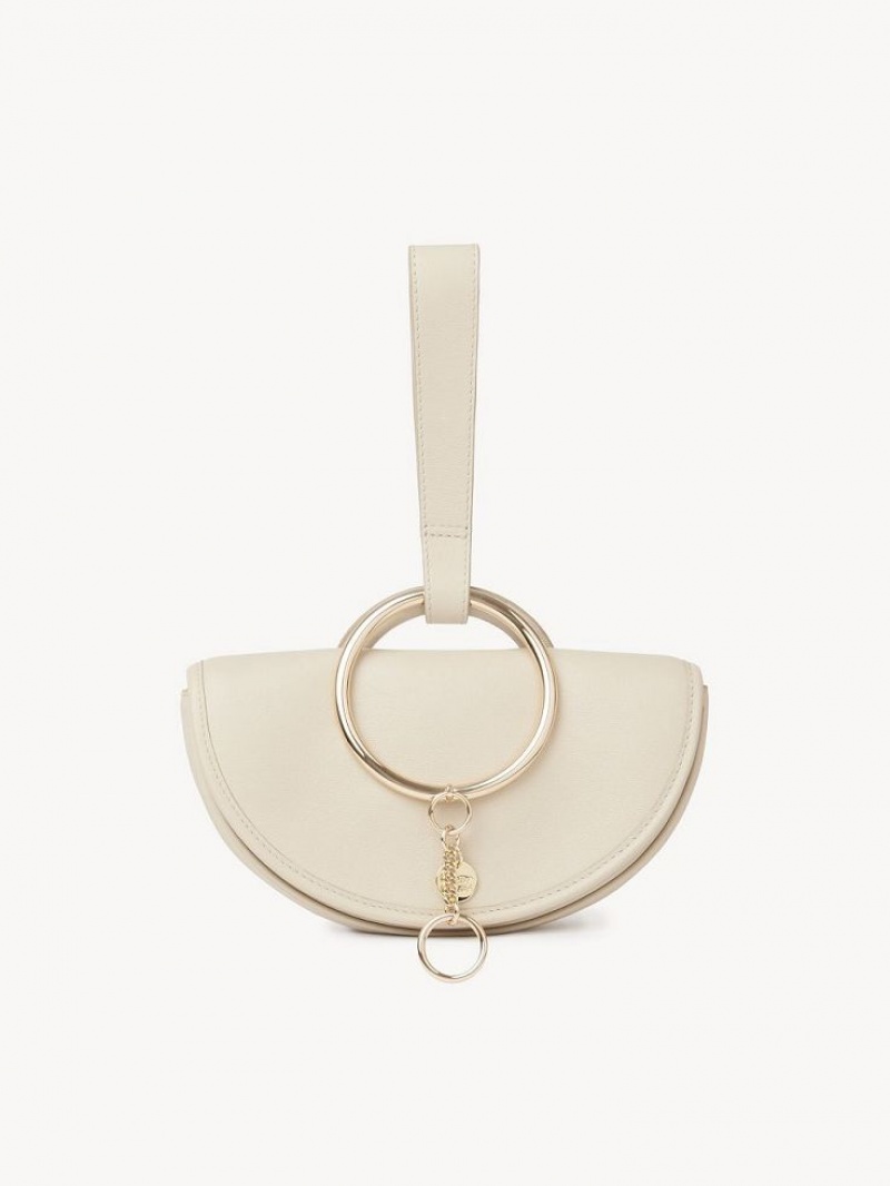 Chloe Mara Half Moon Mini Taschen Beige | CHE-SR14755