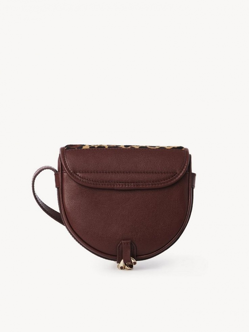 Chloe Mara Small Saddle Schultertaschen Kupfer Braun | CHE-SR14603