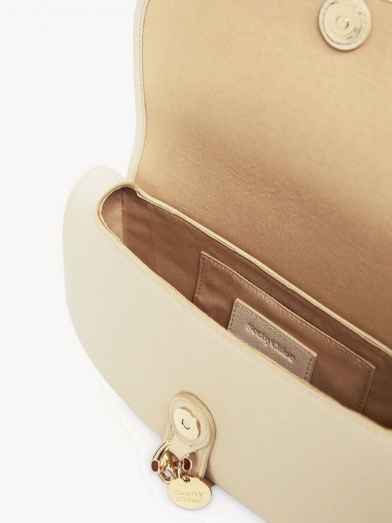 Chloe Mara Uette Schultertaschen Beige | CHE-SR14652