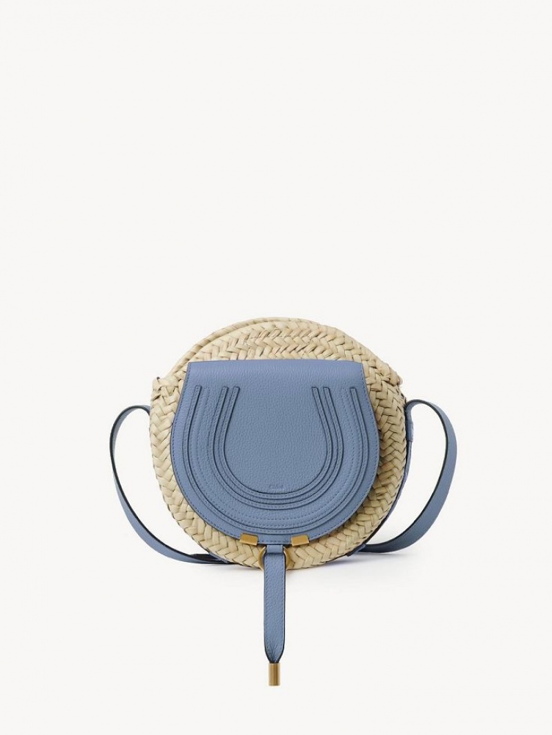 Chloe Marcie Basket Crossbody Taschen Tiefesblau | CHE-SR13477