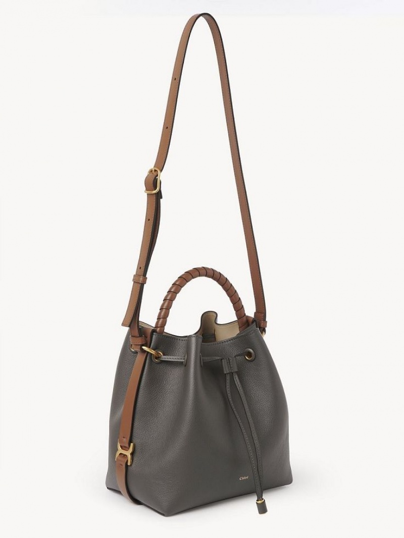 Chloe Marcie Bucket Crossbody Taschen Grau | CHE-SR13460