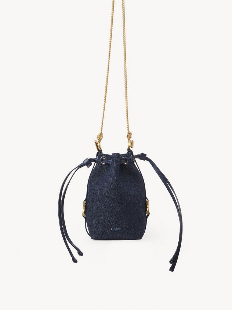 Chloe Marcie Bucket Mini Taschen Blau | CHE-SR13715