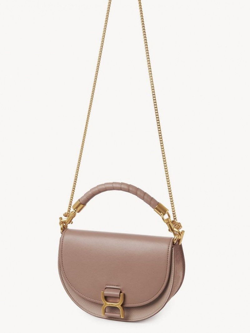 Chloe Marcie Chain Flap Crossbody Taschen Braun | CHE-SR13618