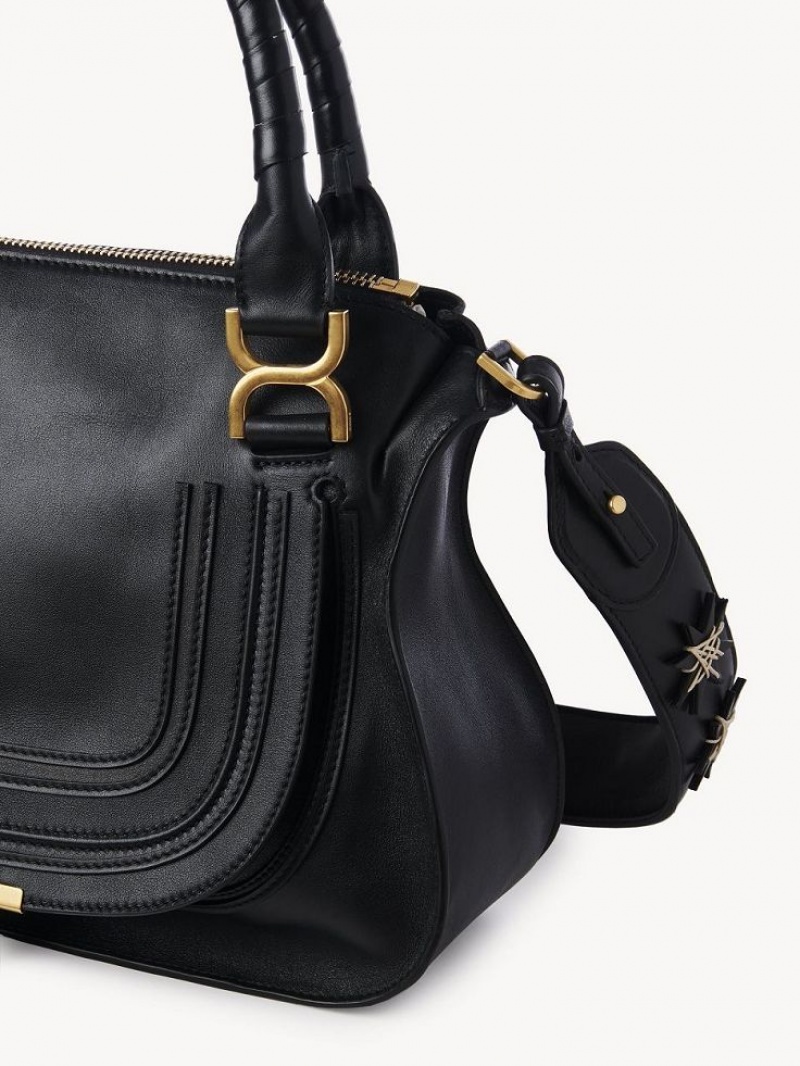 Chloe Marcie Double Carry Crossbody Taschen Schwarz | CHE-SR13499