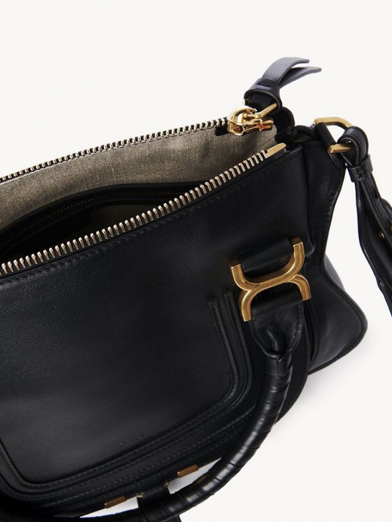 Chloe Marcie Double Carry Crossbody Taschen Schwarz | CHE-SR13499