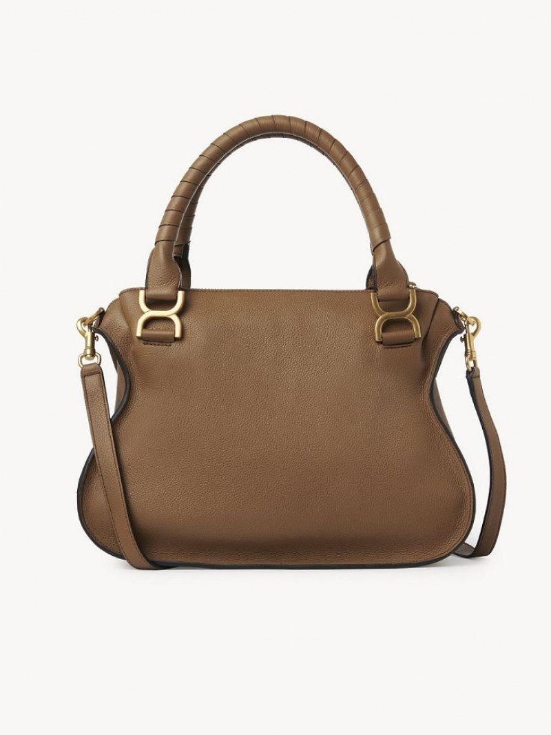 Chloe Marcie Double Carry Crossbody Taschen Beige | CHE-SR13600