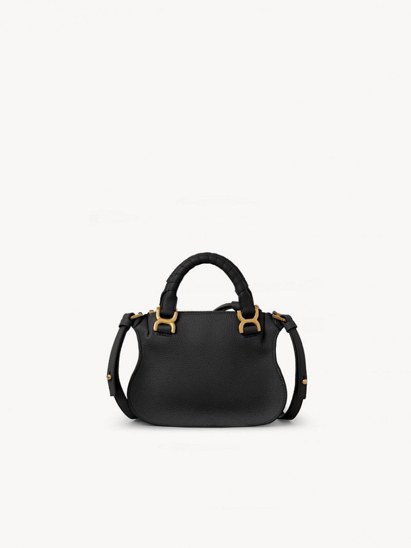 Chloe Marcie Double Carry Mini Taschen Schwarz | CHE-SR13713