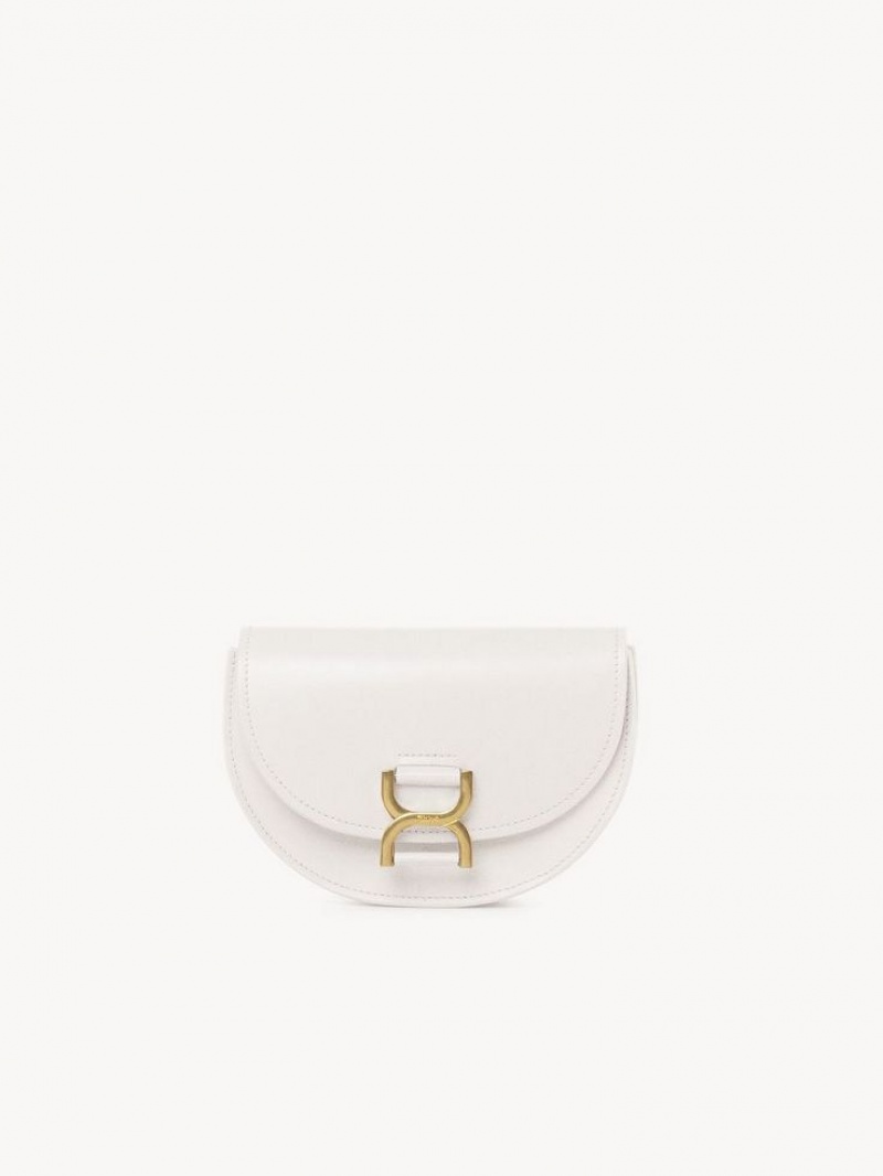 Chloe Marcie Flap Mini Taschen Weiß | CHE-SR13709