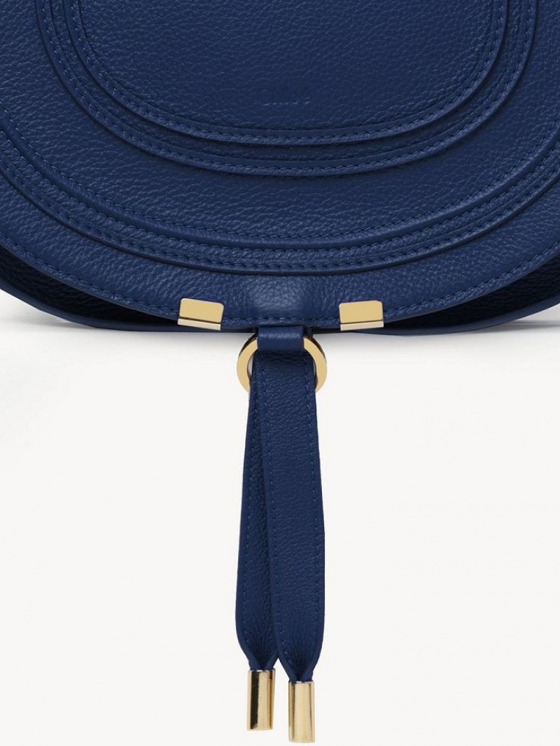 Chloe Marcie Medium Crossbody Taschen Tiefesblau | CHE-SR13497