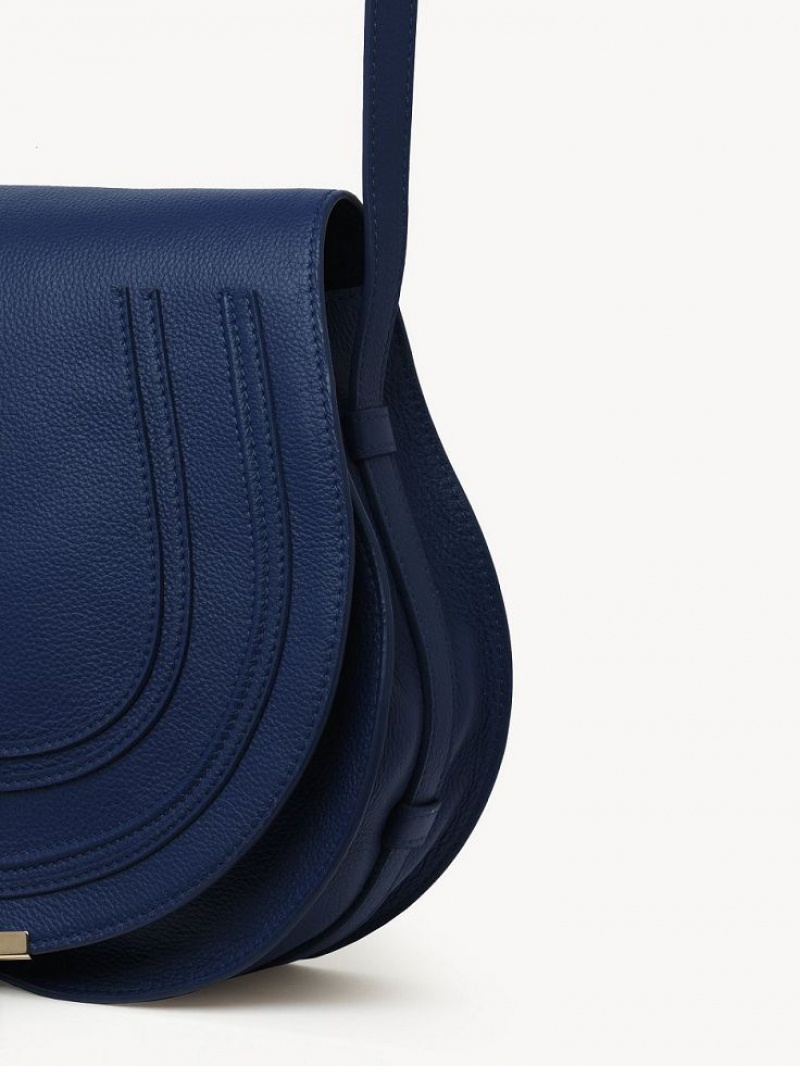 Chloe Marcie Medium Crossbody Taschen Tiefesblau | CHE-SR13497