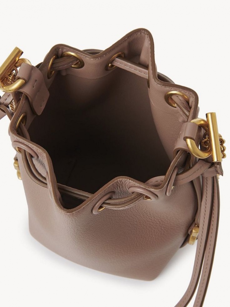 Chloe Marcie Micro Bucket Crossbody Taschen Braun | CHE-SR13613