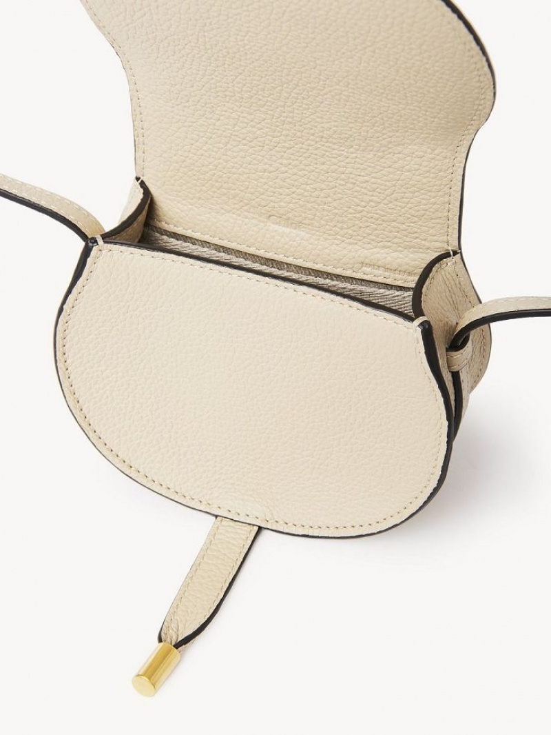 Chloe Marcie Nano Saddle Mini Taschen Beige | CHE-SR13683