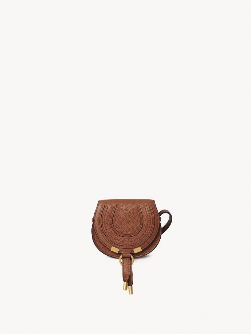 Chloe Marcie Nano Saddle Mini Taschen Braun | CHE-SR13684