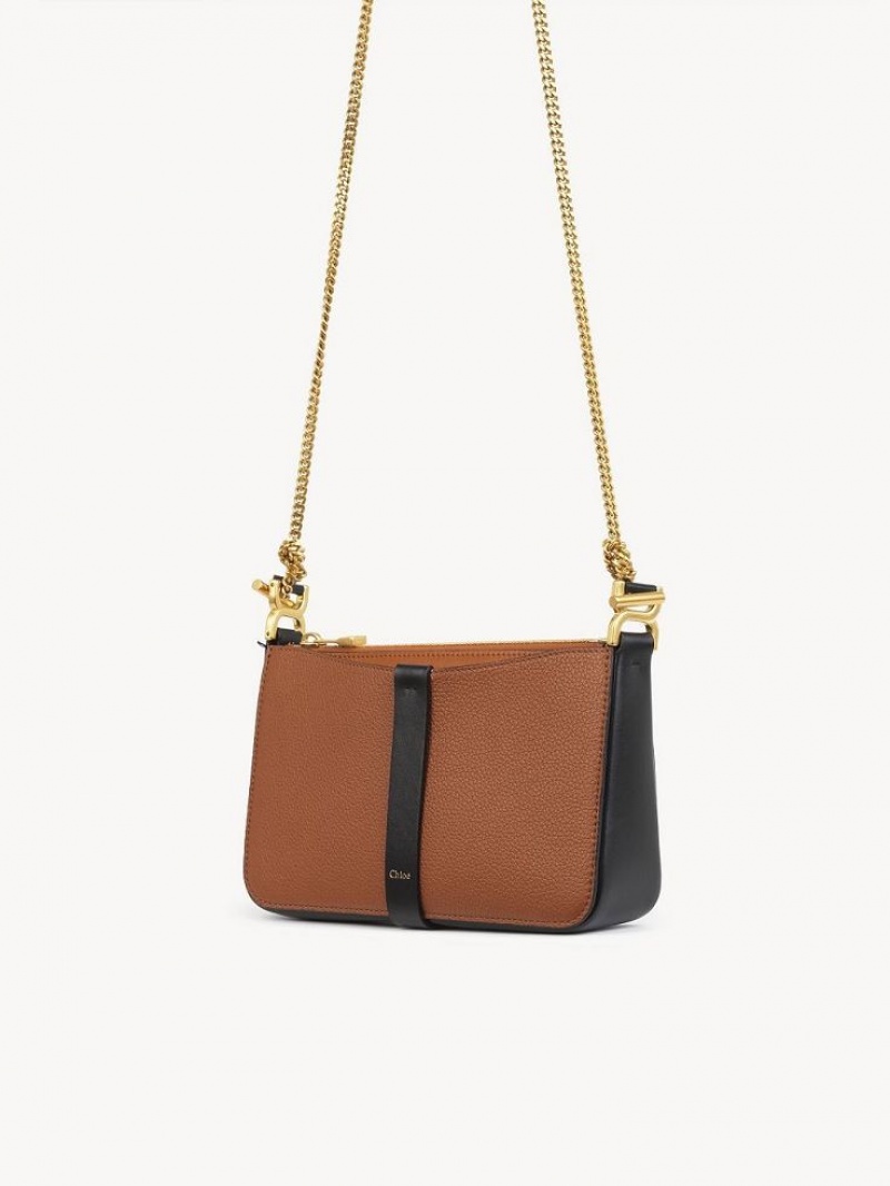 Chloe Marcie Pouch On Chain Mini Taschen Braun | CHE-SR13703