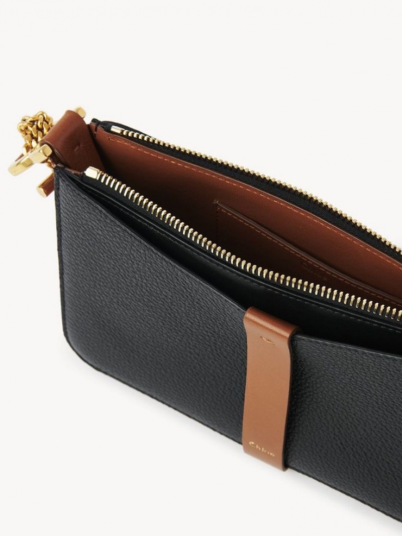 Chloe Marcie Pouch On Chain Mini Taschen Schwarz | CHE-SR13704