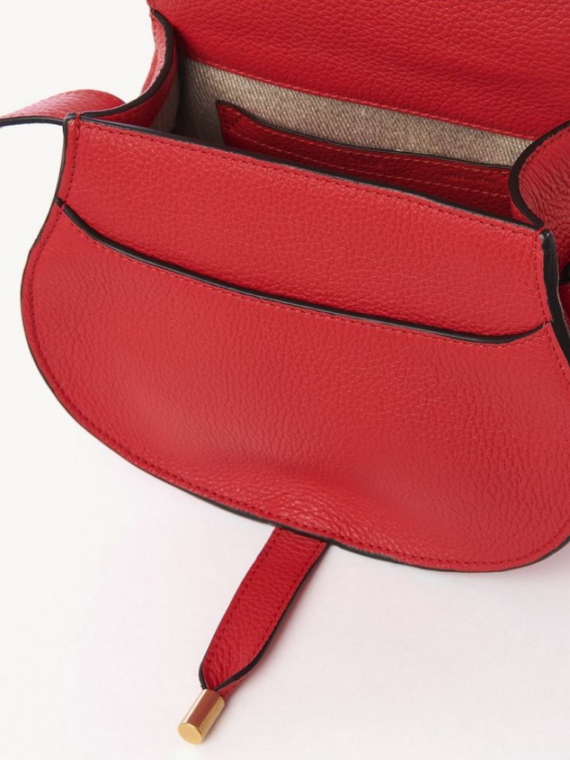 Chloe Marcie Small Crossbody Taschen Rot | CHE-SR13488