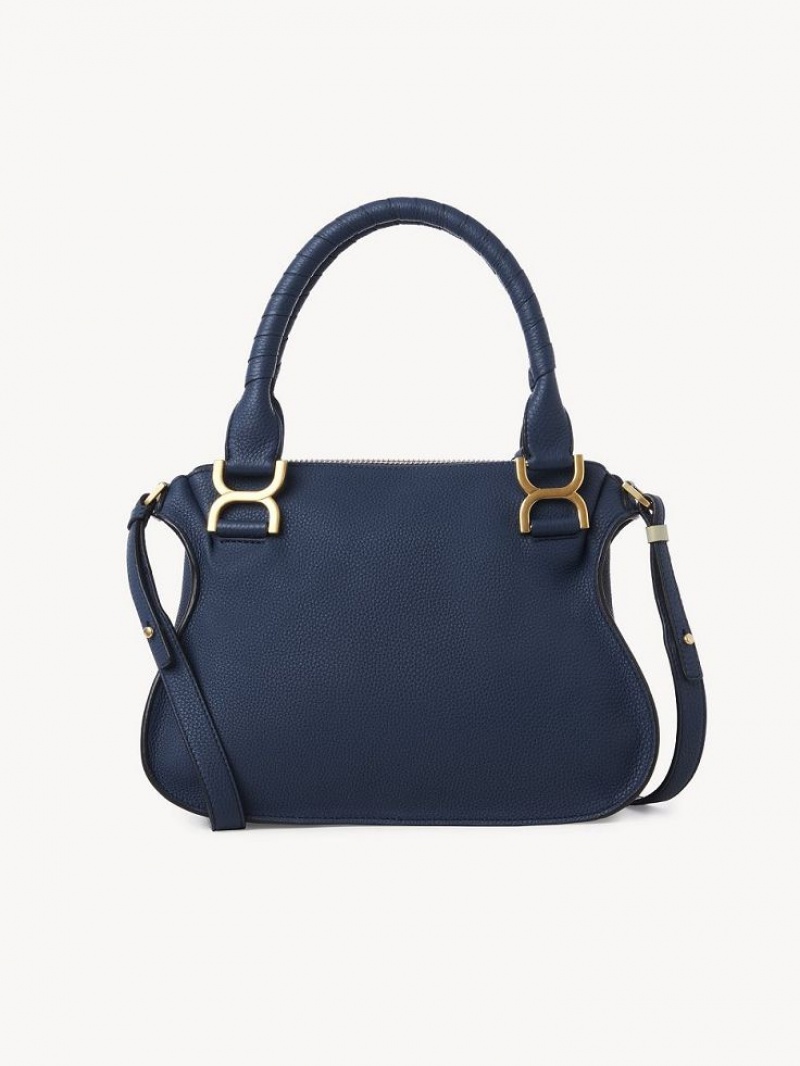 Chloe Marcie Small Double Carry Crossbody Taschen Navy | CHE-SR13484