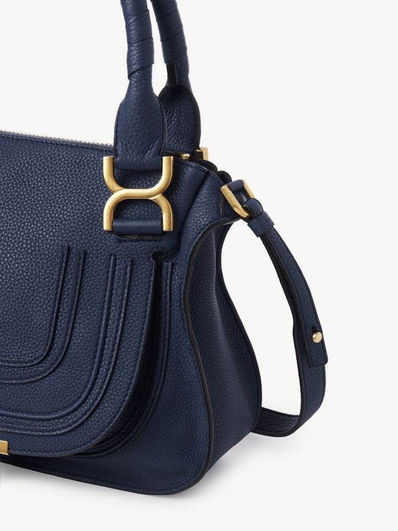 Chloe Marcie Small Double Carry Crossbody Taschen Navy | CHE-SR13484