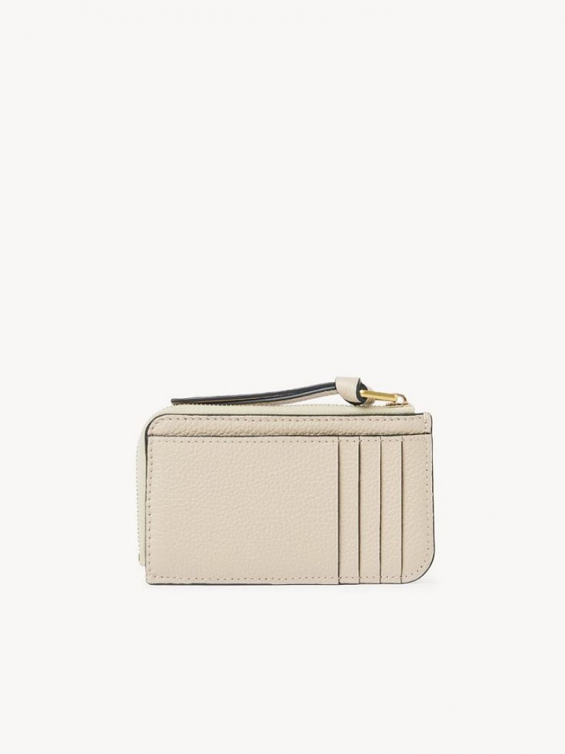 Chloe Marcie Small Münzgeldbörsen Beige | CHE-SR14318