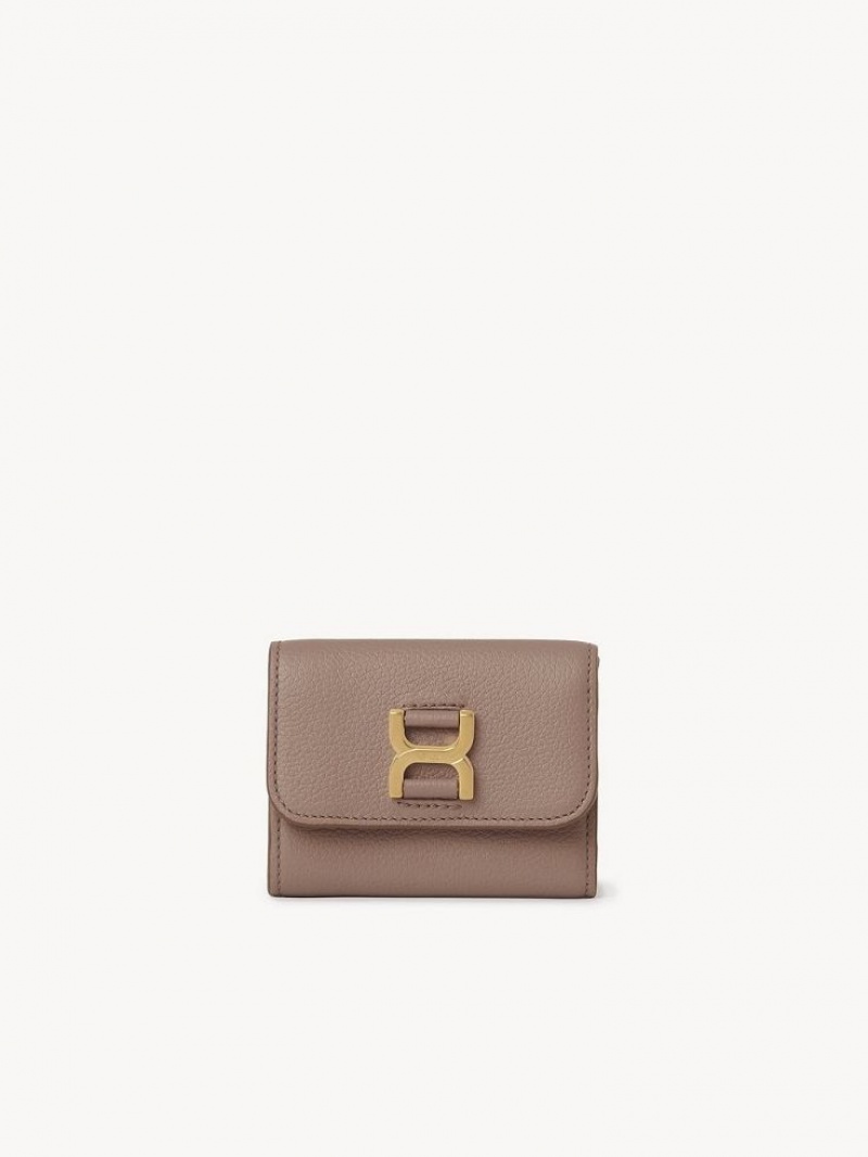 Chloe Marcie Small Tri-fold Kleine Geldbörse Braun | CHE-SR14296