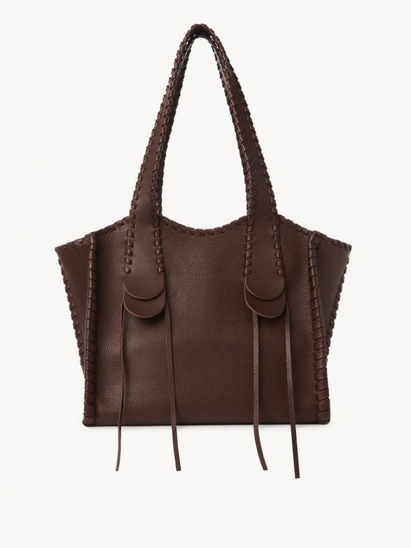 Chloe Medium Mony Schultertaschen Schokolade | CHE-SR13435