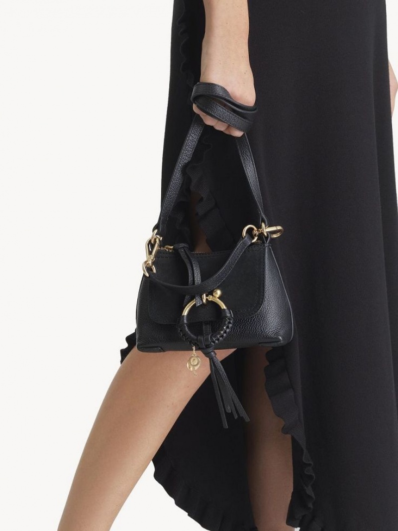 Chloe Mini Joan Schultertaschen Schwarz | CHE-SR14688