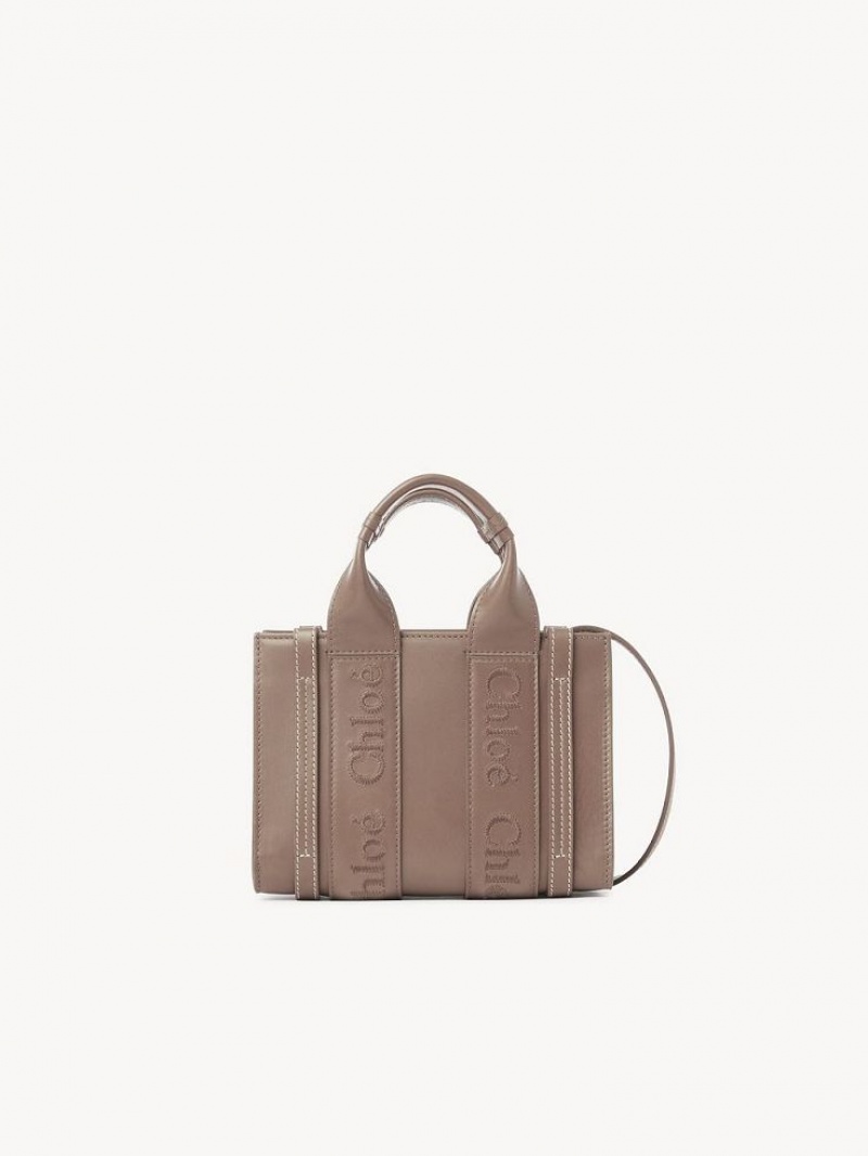 Chloe Mini Woody Crossbody Taschen Braun | CHE-SR13569