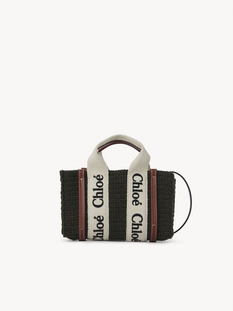 Chloe Mini Woody Crossbody Taschen Grau | CHE-SR13465