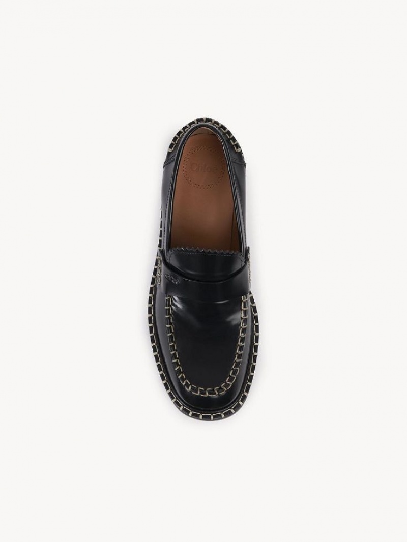 Chloe Noua Flache Loafer Schwarz | CHE-SR14245