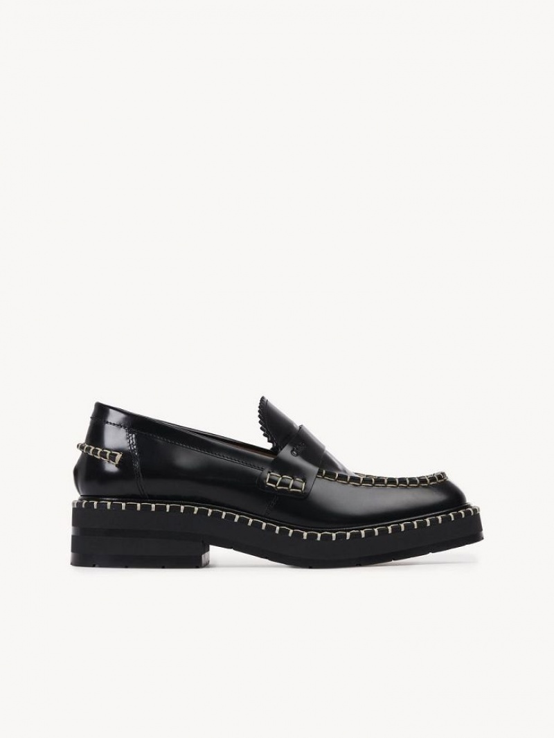 Chloe Noua Flache Loafer Schwarz | CHE-SR14245