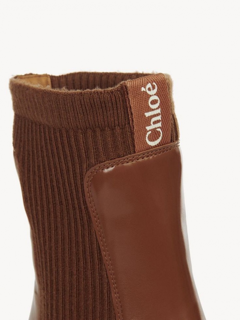 Chloe Noua Stiefeletten Braun | CHE-SR14237