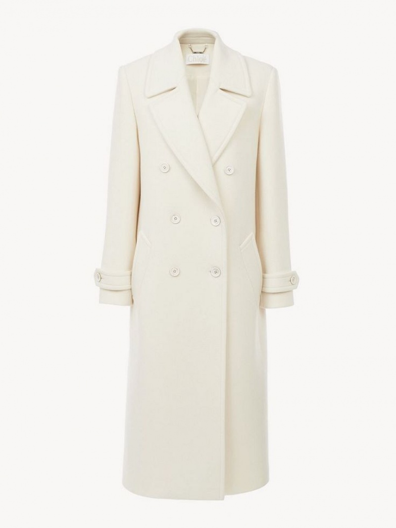 Chloe Overcoat Mäntel Weiß | CHE-SR13780