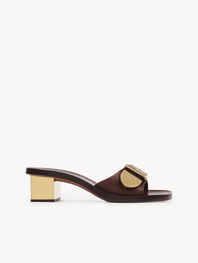 Chloe Rebecca High-heel Mule Braun | CHE-SR14138