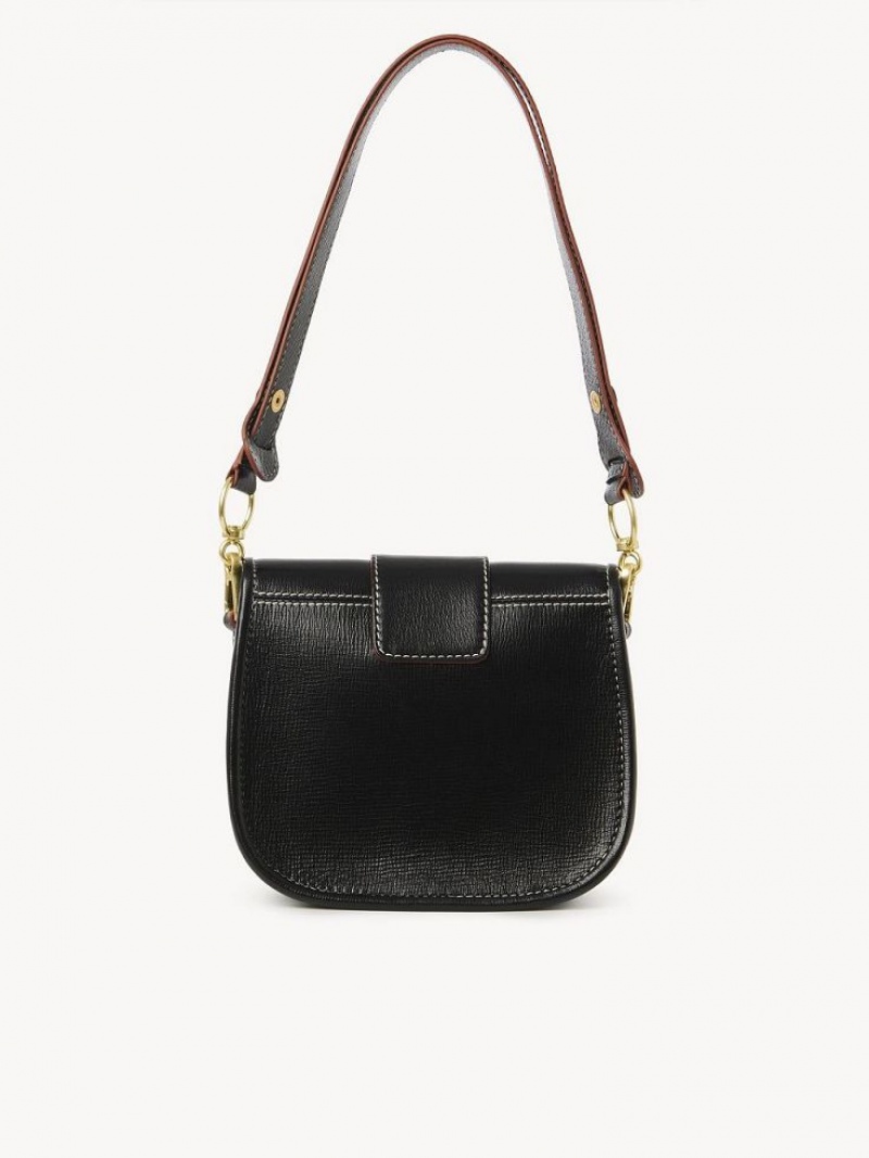 Chloe Saddie Satchel Schultertaschen Schwarz | CHE-SR14665