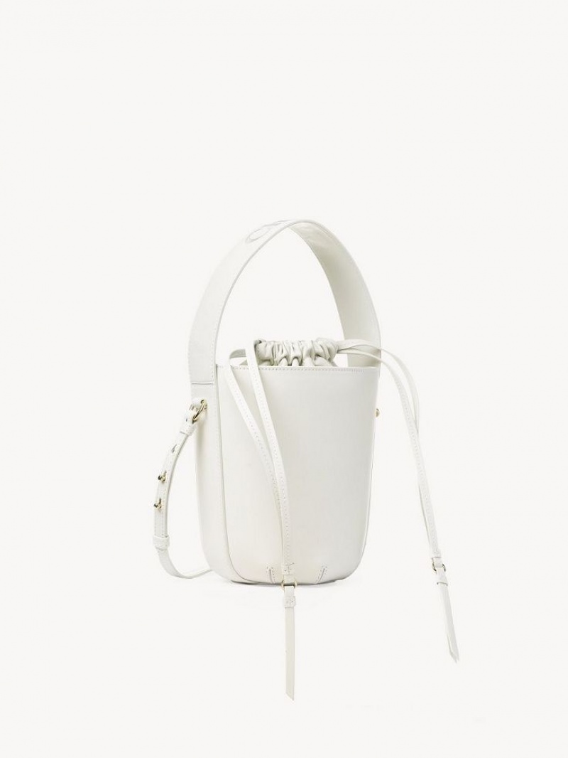 Chloe Sense Bucket Crossbody Taschen Weiß | CHE-SR13529