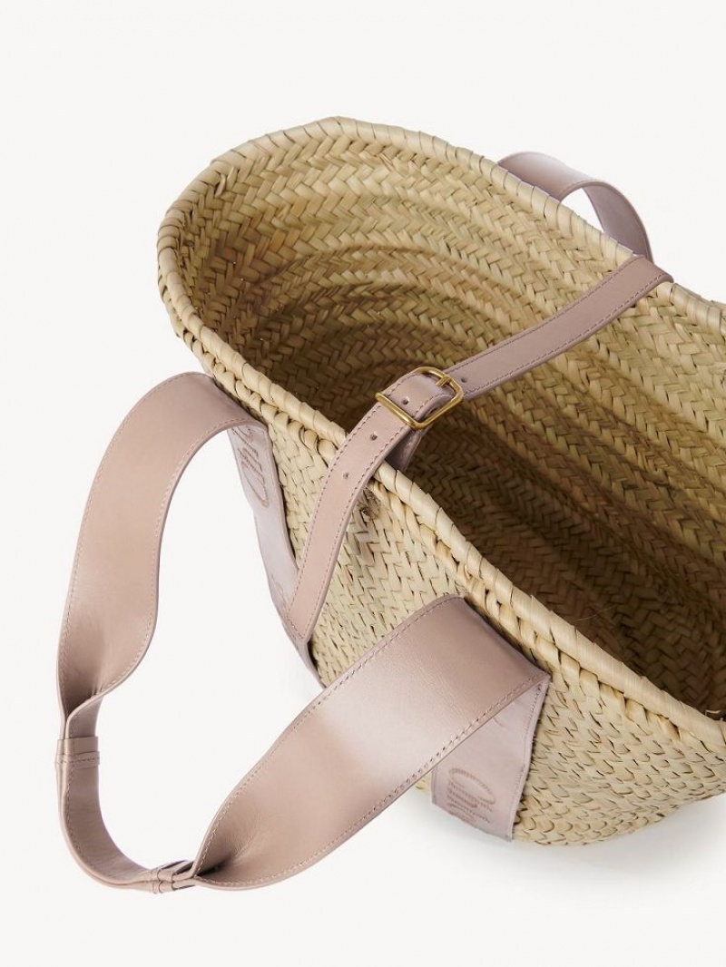 Chloe Sense Medium Basket Tragetaschen Beige | CHE-SR13382