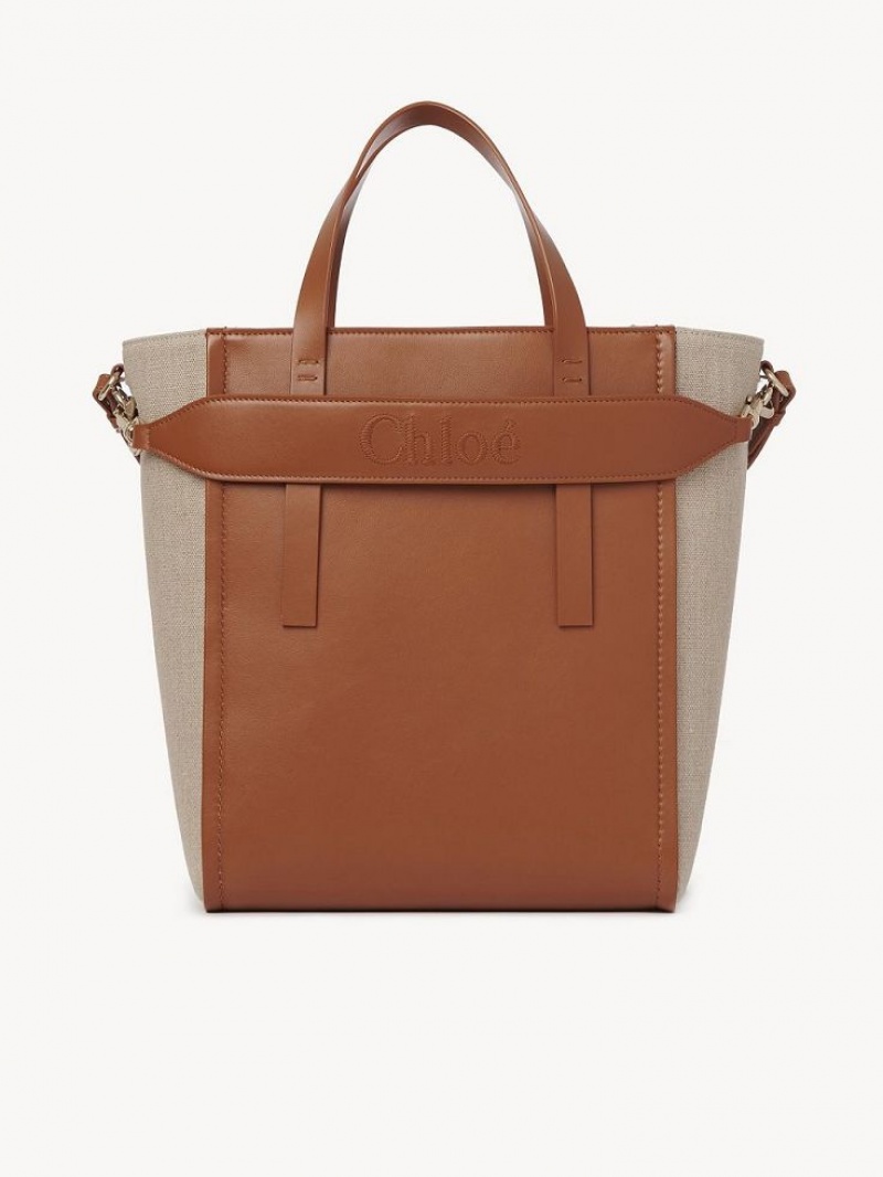 Chloe Sense Medium Schultertaschen Braun | CHE-SR13424