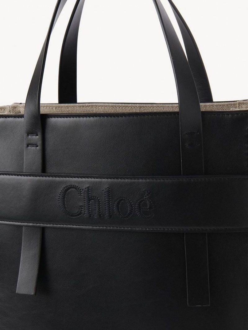 Chloe Sense Medium Tragetaschen Schwarz | CHE-SR13358