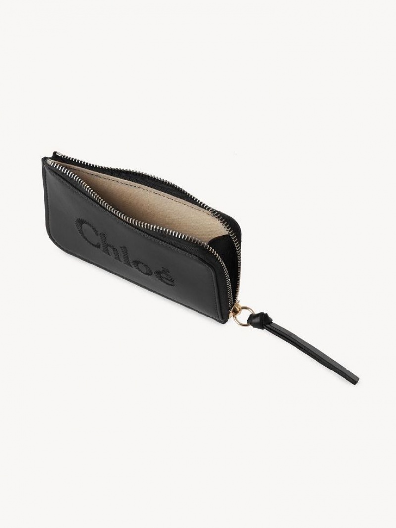 Chloe Sense Small Purse Münzgeldbörsen Schwarz | CHE-SR14319