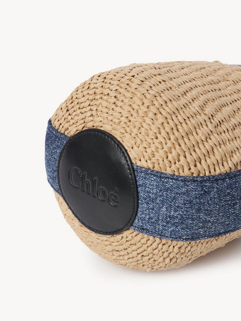 Chloe Small Woody Baskets Blau | CHE-SR13650