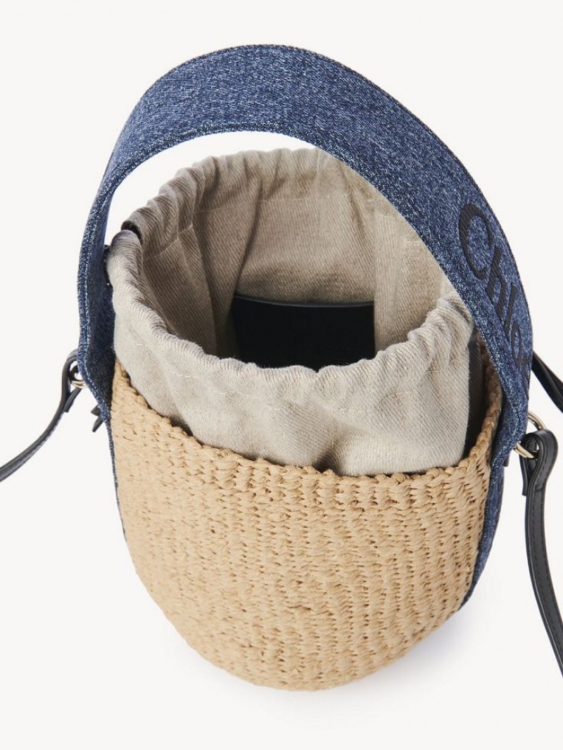 Chloe Small Woody Baskets Blau | CHE-SR13650