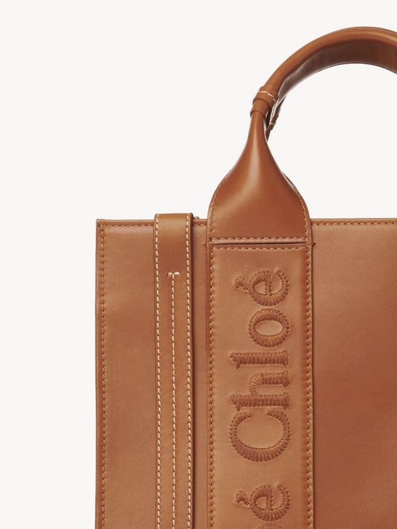 Chloe Small Woody Tote Mini Taschen Braun | CHE-SR13688