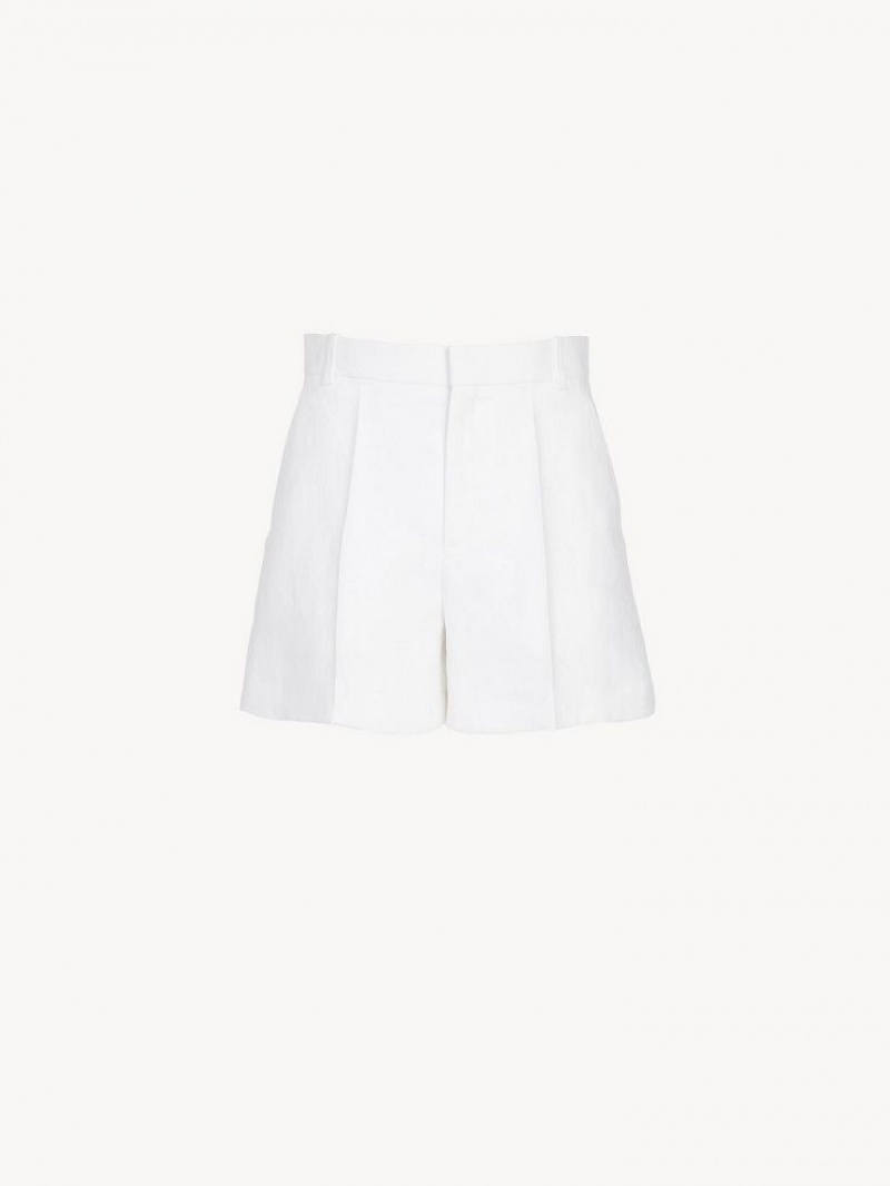 Chloe Tailored Shorts Anzüge Weiß | CHE-SR14053